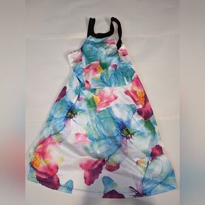 Watercolor floral dress